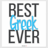 Beste Griekse ooit Sticker (Vel)