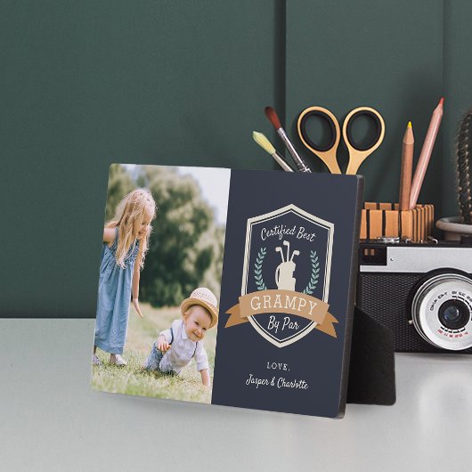 Beste grijnem op papier | Foto Golf Grandpa Fotoplaat