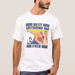 Beste grijze hond papa ooit grappige hondenliefheb t-shirt