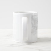 beste grijze marmer Specialty-Mok Grote Koffiekop (Achterkant)