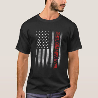 Beste grijze ooit  Amerikaanse vlag voor pap T-shirt