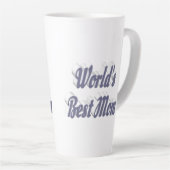 Beste grijze tekst van mama latte mok (Rechterhoek)