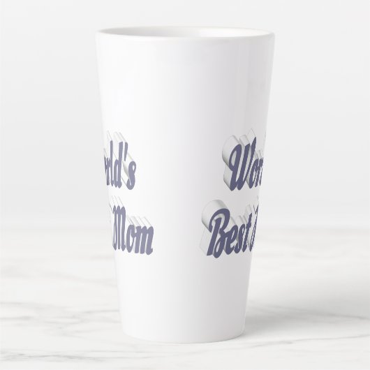Beste grijze tekst van mama latte mok (Voorkant)