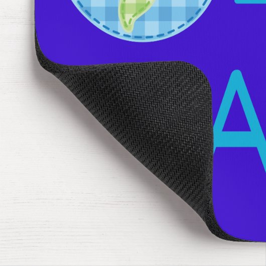 Beste grijze wereld muismat (Hoek)