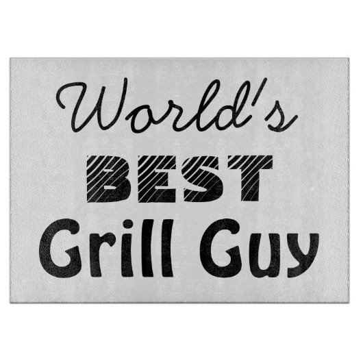 Beste Grill Guy Quote van de wereld Snijplank (Voorkant)