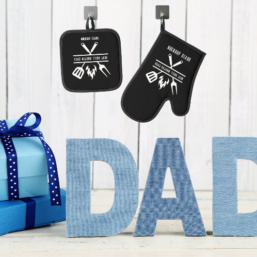Beste Grill Master Dad Vaderdag Ovenwant & Pannenlap Set