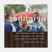 Beste groep ooit | Citaat- en fotocadeau Glas Ornament (Achterkant)