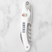 Beste Groomsman door Par Custom Retro bruiloft Kurkentrekker (Achterkant)