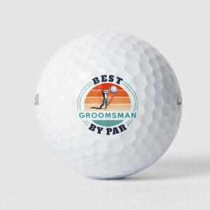 Beste Groomsman via Par Custom Retro Golfballen