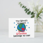 Beste grootmoeder behoort tot mij briefkaart (Staand voorkant)