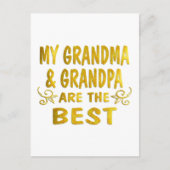 Beste grootmoeder en opa briefkaart (Voorkant)