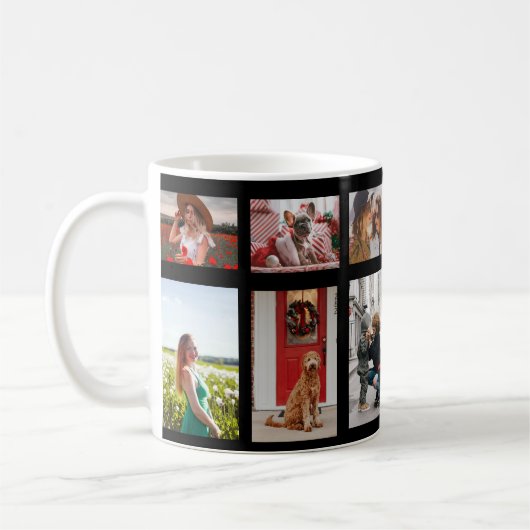 Beste grootmoeder ooit 6 fotocollage wit script koffiemok (Links)