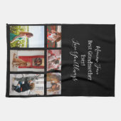 Beste grootmoeder ooit 6 fotocollage wit script theedoek (Horizontaal)