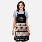 Beste grootmoeder ooit aangepaste foto's kleinkind schort (Gedragen)