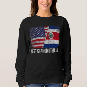 Beste grootmoeder ooit Amerikaanse Costa Rica Flag Trui