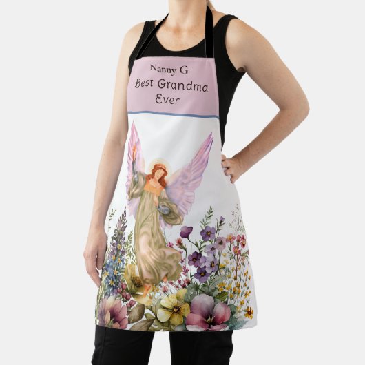 Beste Grootmoeder ooit Bloemenengel Schort (Insitu)