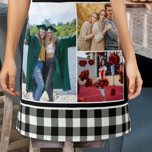 Beste grootmoeder ooit fotocollage zwart wit schort