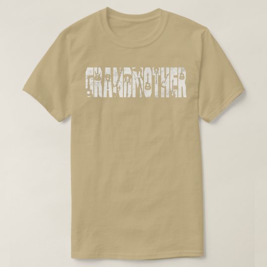 Beste grootmoeder ooit gitaar Lover Guit T-shirt (Design voorkant)