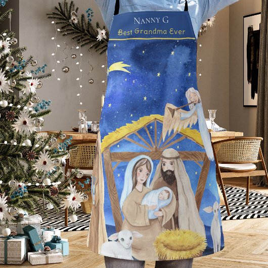 Beste grootmoeder ooit Kerstmis Geboorte Schort