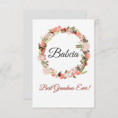 Beste grootmoeder ooit Pools Babcia (Voorkant / Achterkant)