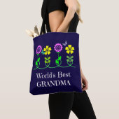 Beste grootmoeder, populair design ter wereld tote bag (Dichtbij)