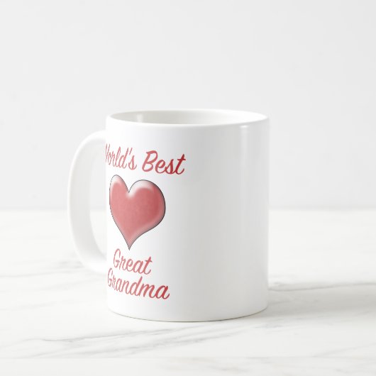Beste grootmoeder ter wereld koffiemok (Voorkant links)