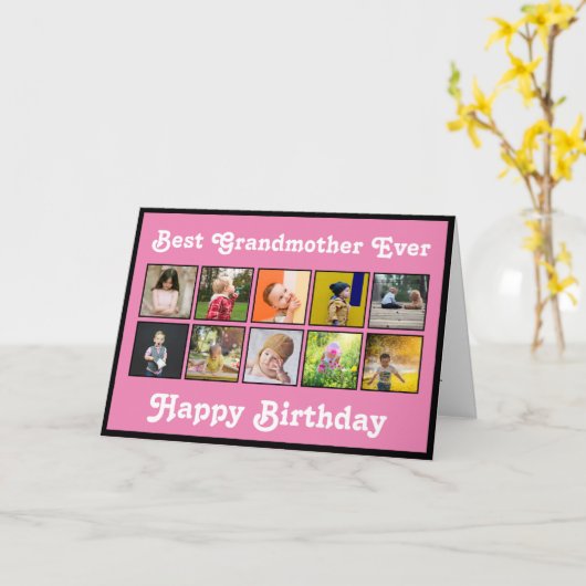 Beste Grootmoeder Verjaardag Foto Collage Sjabloon