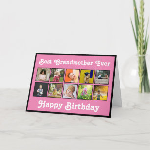 Beste Grootmoeder Verjaardag Foto Collage Sjabloon