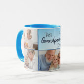 Beste Grootouders 5 Foto Collage Koffie Mok (Voorkant links)