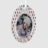 Beste grootouders Bomen Pastel Keepsake Foto Ornament (voorkant)