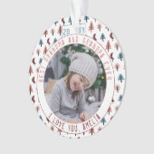 Beste grootouders Bomen Pastel Keepsake Foto Ornament (voorkant)