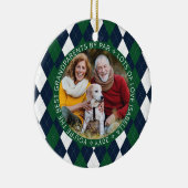 Beste grootouders, foto van Par Green Golf Argyle  Keramisch Ornament (Rechts)