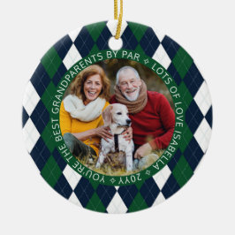 Beste grootouders, foto van Par Green Golf Argyle  Keramisch Ornament
