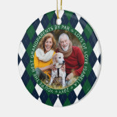 Beste grootouders, foto van Par Green Golf Argyle  Keramisch Ornament (Links)
