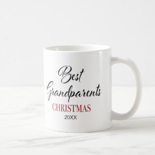 Beste Grootouders Kerstmis Foto Koffie Mok