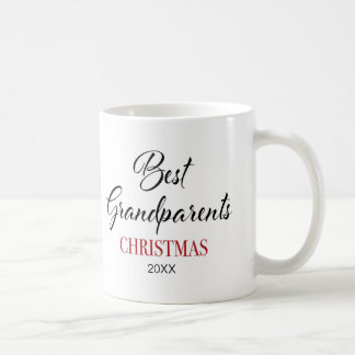 Beste Grootouders Kerstmis Foto Koffie Mok