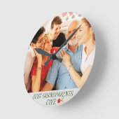 Beste Grootouders Kleinkinderen Keepsake Sierkusse Ronde Klok (Hoek)