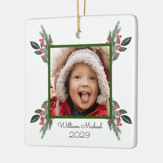 Beste grootouders met Kerstmis Keramisch Ornament (Links)