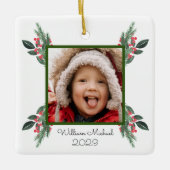 Beste grootouders met Kerstmis Keramisch Ornament (Voorkant)