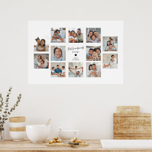 Beste Grootouders Ooit 12 Foto Collage Op Maat Poster