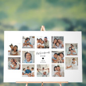 Beste Grootouders Ooit 12 Multi Foto Collage Raste Acryl Bord (Neutraal)