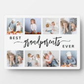 Beste Grootouders Ooit 8 Foto Collage Wit Fotoplaat (voorkant)