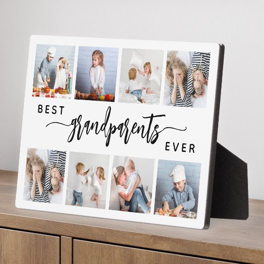 Beste Grootouders Ooit 8 Foto Collage Wit Fotoplaat