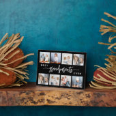 Beste Grootouders Ooit 8 Photo Collage Zwart Fotoplaat (Zijkant)