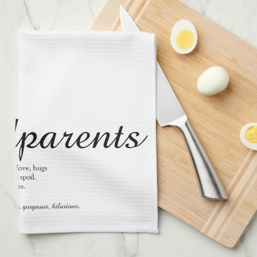 Beste Grootouders Ooit Definitie Script Theedoek (Quarter Fold)