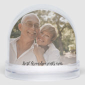 Beste grootouders ooit foto cadeau sneeuwbol (Voorkant)