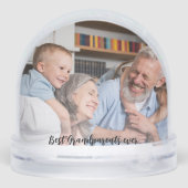 Beste grootouders ooit foto cadeau sneeuwbol (Achterkant)