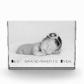 Beste grootouders ooit gepersonaliseerd fotoblok (Voorkant)