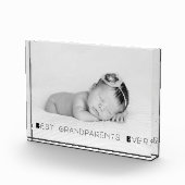 Beste grootouders ooit gepersonaliseerd fotoblok (Rechts)