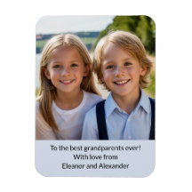 Beste Grootouders Ooit Kleinkinderen Foto Magneet